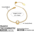 Bracelet / Style A Oval Zircon Gold / 5cm