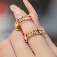 18K gold plated zircon ring designed for women jewelry collections and boutique displays