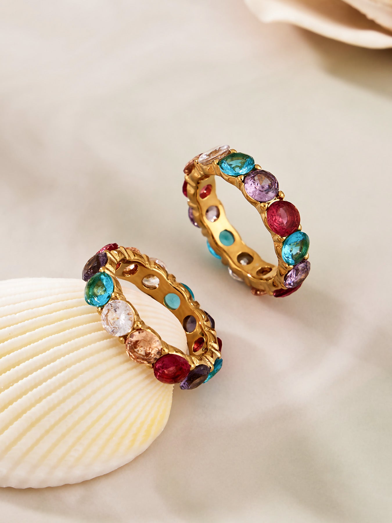 18K PVD gold plated ring from wholesale stainless steel jewelry supplier