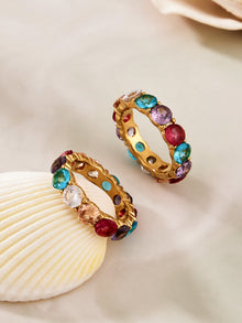 18K PVD gold plated ring from wholesale stainless steel jewelry supplier