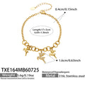 Bracelet / Reindeer Charm Gold / 5cm