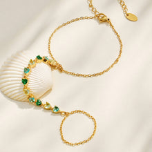 Gold 316L stainless steel chain structure of a hand chain bracelet