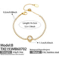 Bracelet / Style B Teardrop Zircon Gold / 5cm