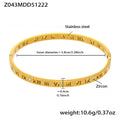 Z043 Narrow Edition Gold Bracelet