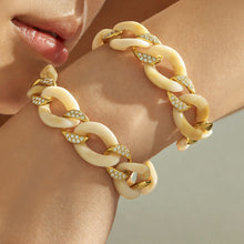 316L Stainless Steel 18K PVD Gold Gradient Resin Bracelet made with 316L stainless steel and 18K PVD gold finish for wholesale jewelry buyers - image 3