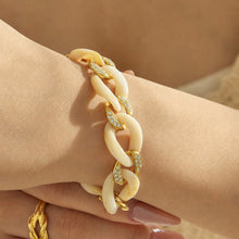 316L Stainless Steel 18K PVD Gold Gradient Resin Bracelet made with 316L stainless steel and 18K PVD gold finish for wholesale jewelry buyers - image 4