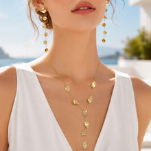316L Stainless Steel 18K PVD Gold Hammered Leaf Jewelry Set made with 316L stainless steel and 18K PVD gold finish for wholesale jewelry buyers - image 14