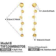 316L Stainless Steel 18K PVD Gold Hammered Leaf Jewelry Set made with 316L stainless steel and 18K PVD gold finish for wholesale jewelry buyers - image 6