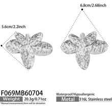 316L Stainless Steel 18K PVD Gold Hammered Flower Earrings made with 316L stainless steel and 18K PVD gold finish for wholesale jewelry buyers - image 10