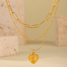 316L Stainless Steel 18K PVD Gold Heart Necklace made with 316L stainless steel and 18K PVD gold finish for wholesale jewelry buyers - image 11