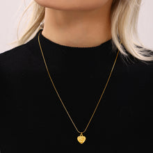 316L Stainless Steel 18K PVD Gold Heart Necklace made with 316L stainless steel and 18K PVD gold finish for wholesale jewelry buyers - image 3