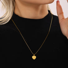 316L Stainless Steel 18K PVD Gold Heart Necklace made with 316L stainless steel and 18K PVD gold finish for wholesale jewelry buyers - image 4
