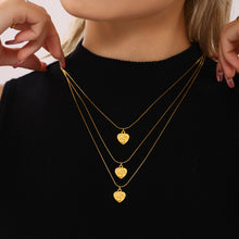 316L Stainless Steel 18K PVD Gold Heart Necklace made with 316L stainless steel and 18K PVD gold finish for wholesale jewelry buyers - image 5