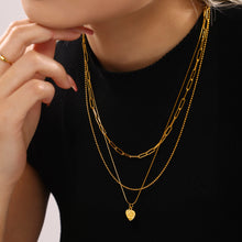 316L Stainless Steel 18K PVD Gold Heart Necklace made with 316L stainless steel and 18K PVD gold finish for wholesale jewelry buyers - image 7