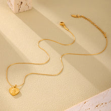 316L Stainless Steel 18K PVD Gold Heart Necklace made with 316L stainless steel and 18K PVD gold finish for wholesale jewelry buyers - image 8