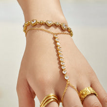 316L Stainless Steel 18K PVD Gold Heart Zircon Bracelet made with 316L stainless steel and 18K PVD gold finish for wholesale jewelry buyers - image 10