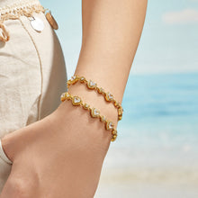 316L Stainless Steel 18K PVD Gold Heart Zircon Bracelet made with 316L stainless steel and 18K PVD gold finish for wholesale jewelry buyers - image 14