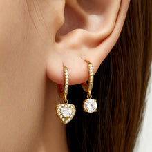 316L Stainless Steel 18K PVD Gold Heart Zircon Earrings made with 316L stainless steel and 18K PVD gold finish for wholesale jewelry buyers - image 13