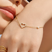 316L Stainless Steel 18K PVD Gold Heart Zircon Necklace made with 316L stainless steel and 18K PVD gold finish for wholesale jewelry buyers - image 4