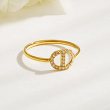 316L Stainless Steel 18K PVD Gold Heart Zircon Ring Set made with 316L stainless steel and 18K PVD gold finish for wholesale jewelry buyers - image 5