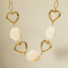 316L Stainless Steel 18K PVD Gold Hollow Heart Necklace made with 316L stainless steel and 18K PVD gold finish for wholesale jewelry buyers - image 8