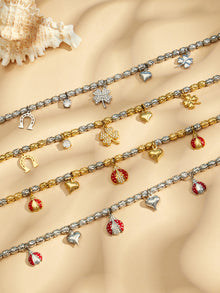 316L Stainless Steel 18K PVD Gold Insect Pendant Bracelet made with 316L stainless steel and 18K PVD gold finish for wholesale jewelry buyers - image 9