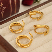 316L Stainless Steel 18K PVD Gold Irregular Fashion Ring made with 316L stainless steel and 18K PVD gold finish for wholesale jewelry buyers - image 4