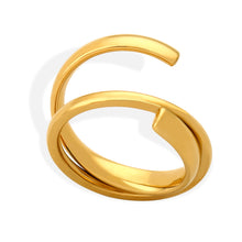 316L Stainless Steel 18K PVD Gold Irregular Fashion Ring made with 316L stainless steel and 18K PVD gold finish for wholesale jewelry buyers - image 6