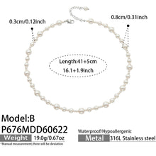 316L Stainless Steel 18K PVD Gold Irregular Pearl Necklace made with 316L stainless steel and 18K PVD gold finish for wholesale jewelry buyers - image 11