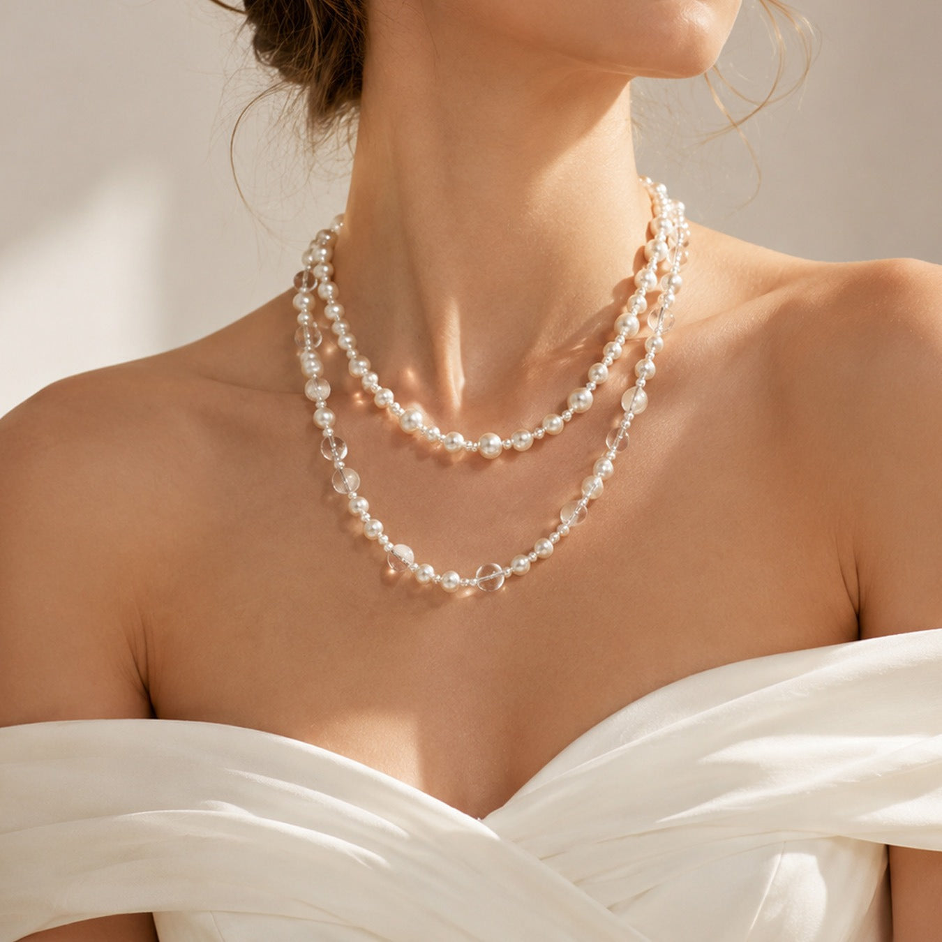 316L Stainless Steel 18K PVD Gold Irregular Pearl Necklace made with 316L stainless steel and 18K PVD gold finish for wholesale jewelry buyers - image 12