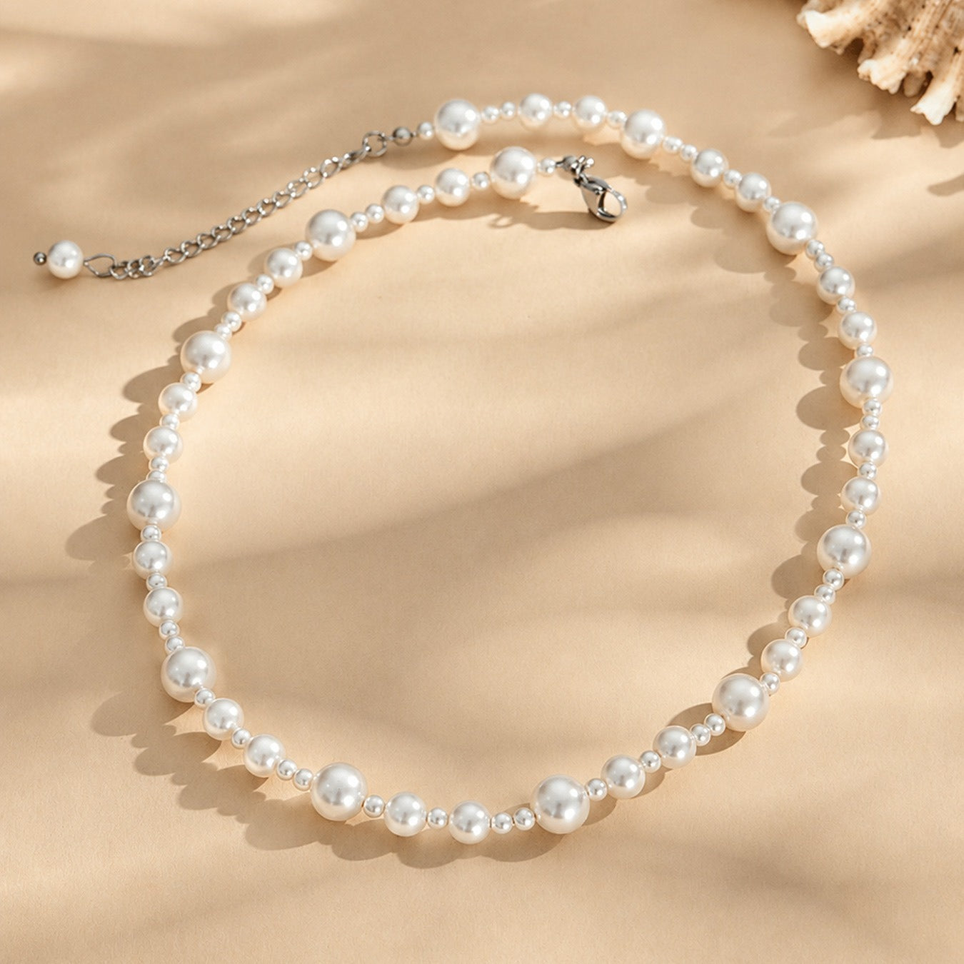 316L Stainless Steel 18K PVD Gold Irregular Pearl Necklace made with 316L stainless steel and 18K PVD gold finish for wholesale jewelry buyers - image 16