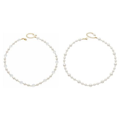 316L Stainless Steel 18K PVD Gold Irregular Pearl Necklace made with 316L stainless steel and 18K PVD gold finish for wholesale jewelry buyers - image 7