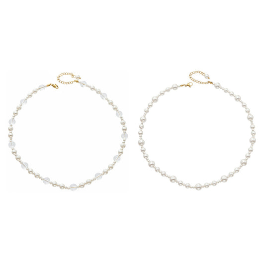 316L Stainless Steel 18K PVD Gold Irregular Pearl Necklace made with 316L stainless steel and 18K PVD gold finish for wholesale jewelry buyers - image 7