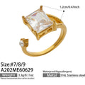 Gold 5A CZ Stone / Size 7