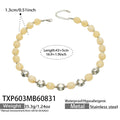 TXP603 – Necklace / Champagne Resin Steel / 43+5 cm