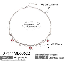 316L Stainless Steel 18K PVD Gold Ladybug Zircon Bracelet and Necklace made with 316L stainless steel and 18K PVD gold finish for wholesale jewelry buyers - image 19