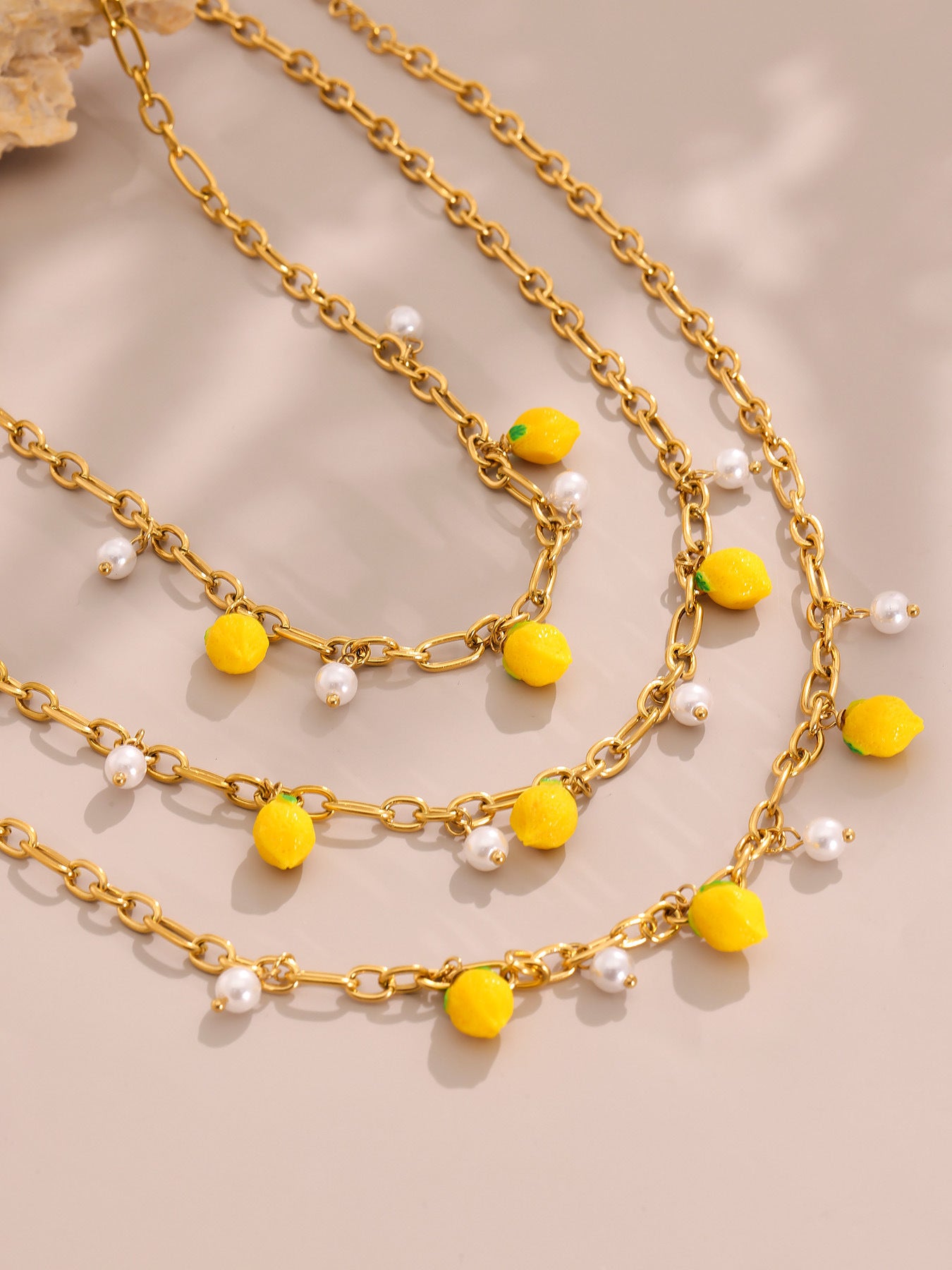 Freshwater Pearl Shell Charm Anklet & Bracelet Set– Summer Coastal Jewelry