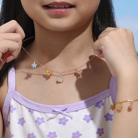 Charming 316L stainless steel mermaid necklace