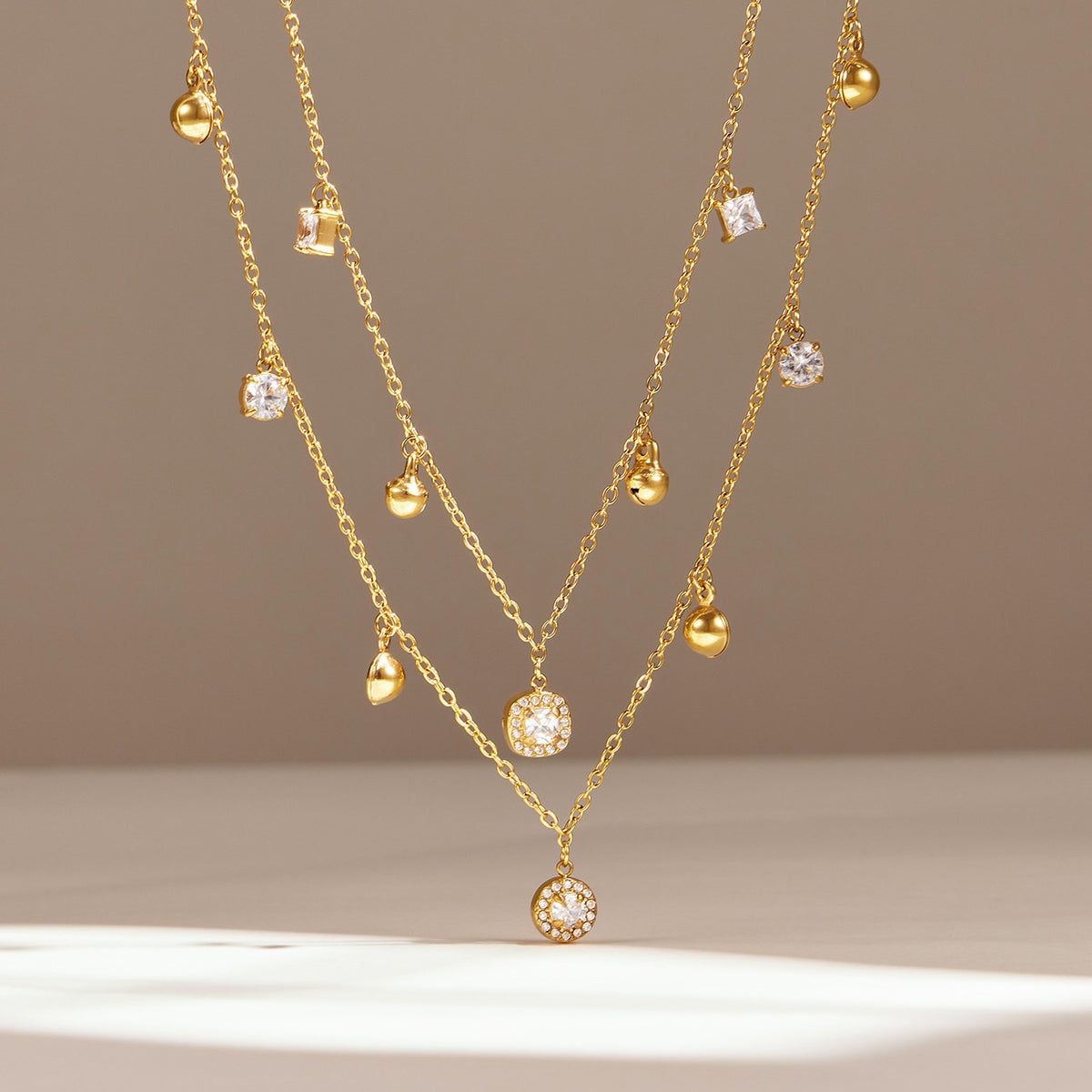 316L Stainless Steel 18K PVD Gold Zircon Chain Bracelet made with 316L stainless steel and 18K PVD gold finish for wholesale jewelry buyers - image 10