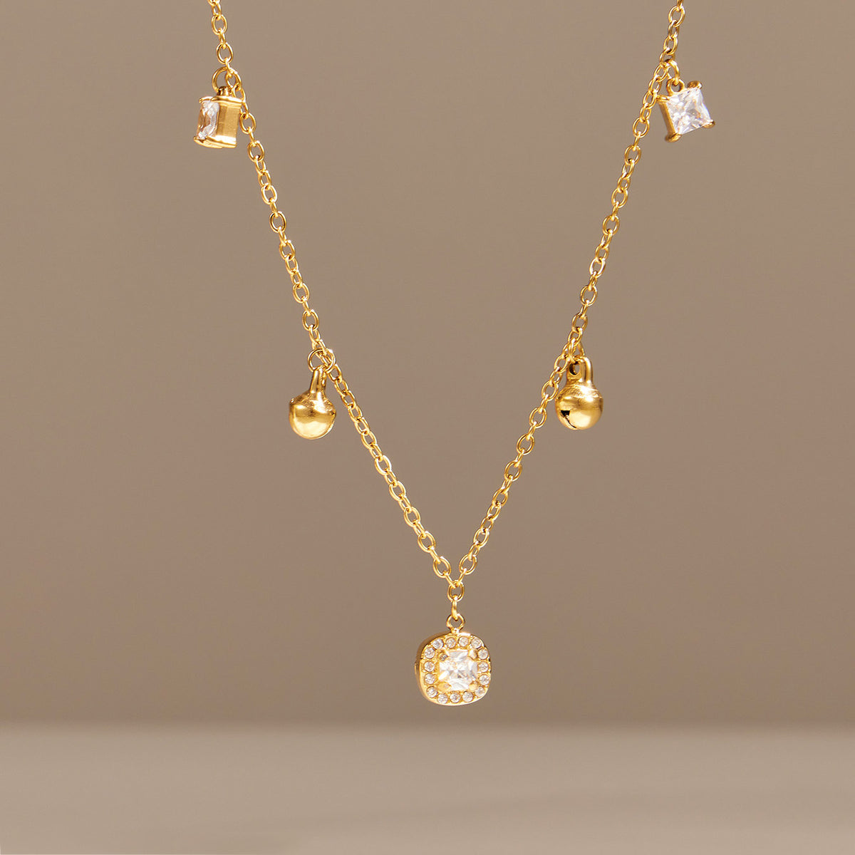 316L Stainless Steel 18K PVD Gold Zircon Chain Bracelet made with 316L stainless steel and 18K PVD gold finish for wholesale jewelry buyers - image 11