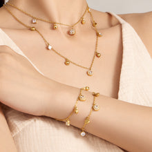 316L Stainless Steel 18K PVD Gold Zircon Chain Bracelet made with 316L stainless steel and 18K PVD gold finish for wholesale jewelry buyers - image 5