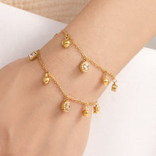 316L Stainless Steel 18K PVD Gold Zircon Chain Bracelet made with 316L stainless steel and 18K PVD gold finish for wholesale jewelry buyers - image 7