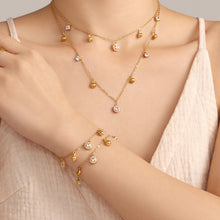 316L Stainless Steel 18K PVD Gold Zircon Chain Bracelet made with 316L stainless steel and 18K PVD gold finish for wholesale jewelry buyers - image 8