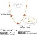 Necklace / Pink Zircon Gold Tone / 5cm