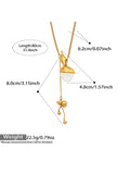 Gold Gourd Pendant Long Necklace 80cm / 80cm