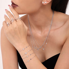 316L Stainless Steel 18K Gold PVD Plated CZ Initial Jewelry Set