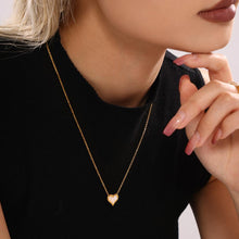 Stylish Gold Heart Earrings