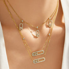316L Stainless Steel 18K PVD Gold Movable Zircon Necklace made with 316L stainless steel and 18K PVD gold finish for wholesale jewelry buyers - image 10