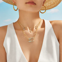 316L Stainless Steel 18K PVD Gold Movable Zircon Necklace made with 316L stainless steel and 18K PVD gold finish for wholesale jewelry buyers - image 11