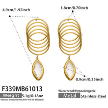316L Stainless Steel 18K PVD Gold Multi-Colored Glass Stone Earrings made with 316L stainless steel and 18K PVD gold finish for wholesale jewelry buyers - image 7